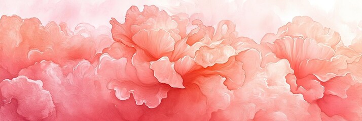 Wall Mural - Elegant Soft Pink Floral Abstract Background Design