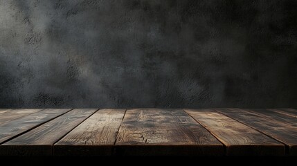 Rustic Wooden Surface with Dark Background