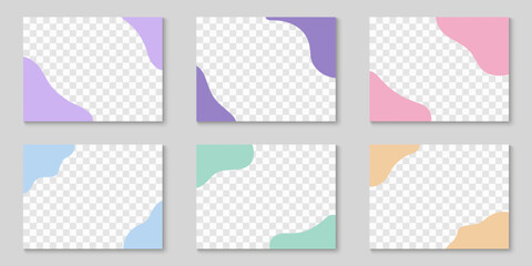 Wall Mural - color divider header for app, posters, banners template. abstract wave dividers in corner. curve lin