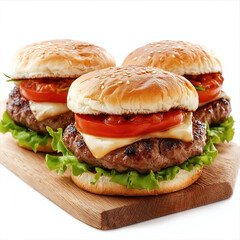 Sticker - Burger Sliders Isolated