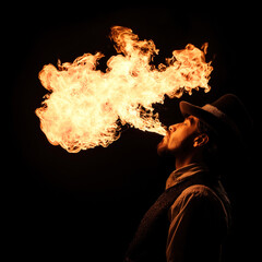 Sticker - Fire Eater Isolated