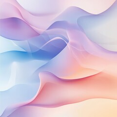 Poster - Abstract background with flowing pastel-colored lines.