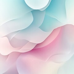 Wall Mural - Abstract background with soft pastel colors and flowing shapes.