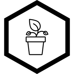 Canvas Print - Plant Vector Icon Design