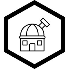 Wall Mural - Observatory Vector Icon Design