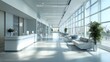 © lander - Bright modern office lobby with natural light and plants