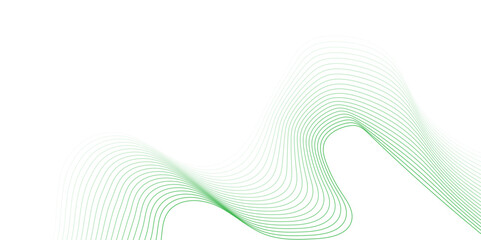 Wall Mural - Abstract green lines for website, banner and brochure, Curve flow motion illustration, Smoke design, Vector lines, Modern background design.
