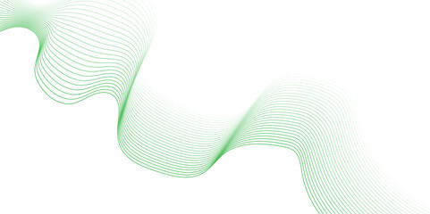 Wall Mural - Abstract green lines for website, banner and brochure, Curve flow motion illustration, Smoke design, Vector lines, Modern background design.
