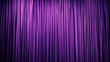 © Irina B - Full view of a purple curtain with vertical, smooth folds, creating a rich and elegant backdrop, perfect for stage or event decoration..