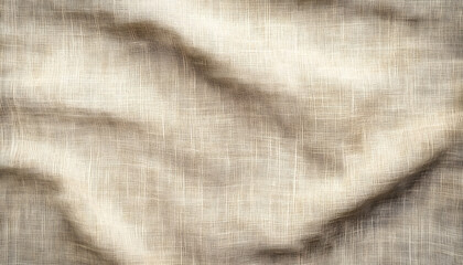 Wall Mural - beige or undyed linen fabric texture background