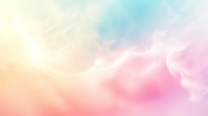 Wall Mural - A soft, blurred gradient background in pastel colors, creating a calm and soothing visual effect.