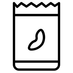 Wall Mural - Package Food Baby Line Icon