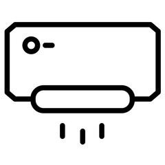 Poster - Air Cleaner Purifier Line Icon