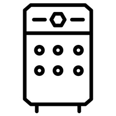 Sticker - Electric Furniture Purifier Line Icon