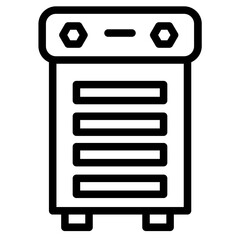 Sticker - Electric Home Purifier Line Icon