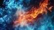 © FACTORY GRAPHICA  - orange and blue fire background texture pattern