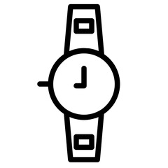 Sticker - Clocks Date Time Line Icon