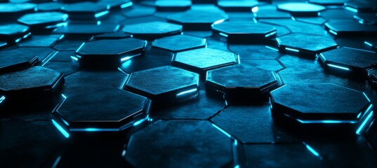 Geometric hexagonal abstract background with a honeycomb pattern concept.