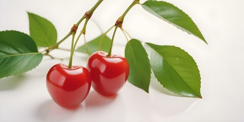 Wall Mural - cherries on a branch