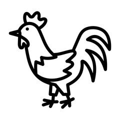 Wall Mural - Chicken Icon