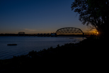 The Fourteenth Street Bridge at Sunset