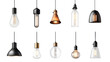 © Maksym - Hanging Industrial Style Lamps on Transparent Background