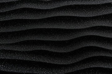 Wall Mural - Abstract black wavy texture