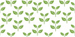 © riansa28 - green leaves vector pattern background. Green tea leaf seamless pattern. tea leaves pattern background. seamless patterns with green leaves of tea.