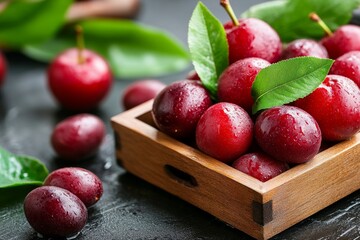 Stone fruits, plump and juicy, late summer's gift provide natural sweetness in every bite