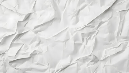 Wall Mural - the wet crumpled white paper texture for the headerbackdrop