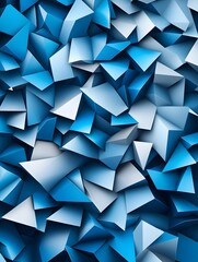 Poster - Abstract Geometric Blue Background.