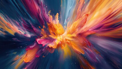 Wall Mural - Abstract Explosion of Colors