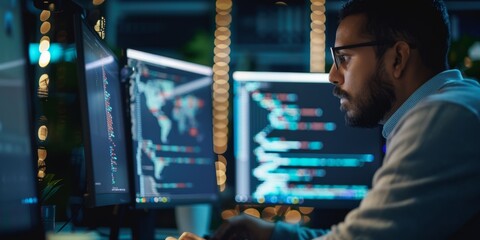 Aufkleber - A programmer discussing data structure algorithms with colleagues in a collaborative software development environment