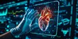 © kwanchaift - Innovative medical technology concept with a holographic heart projection and digital interface