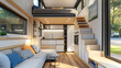 © aun - A tiny home with smart storage solutions and automation systems to maximize space and efficiency