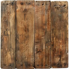 Poster - Old brown wooden texture or background isolated 