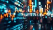 © pkproject - Blurred Financial District with Dynamic Market Data Overlay