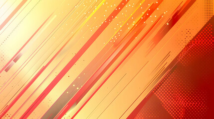 Abstract Background with Diagonal Lines, Yellow, Orange, and Red