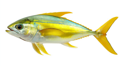 fish isolated on white, dorado on white background