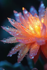 Sticker - Dewy Flower Closeup.