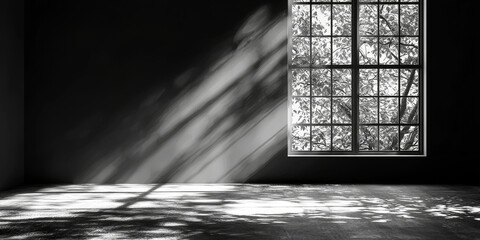 Sticker - Sunlight streams through a window, casting dappled shadows on the floor.