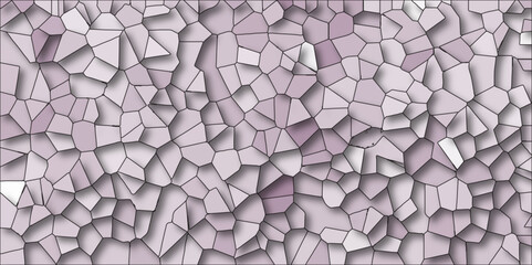 purple gradient crystallize abstract background light sweet vector illustration. black stoke colors stone tile pattern with shadows. Cement kitchen decor. abstract mosaic polygonal background.	
