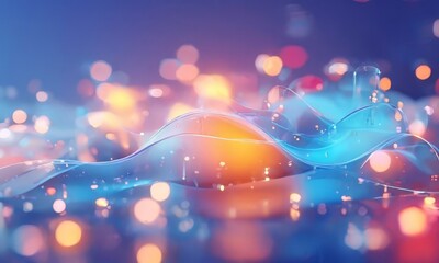 abstract background with colorful lights