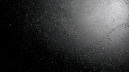 Wall Mural - Dark background, light from above with a dark gray matte stone texture.