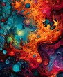 © Nipon - abstract background with colorful liquids