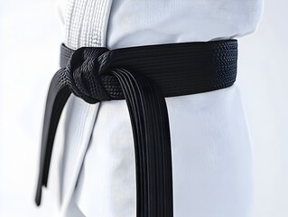 Martial Arts Gear and Uniform Displayed on Clean White Background for Promotional or Commercial Use