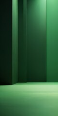 Poster - green room with light coming from the ceiling