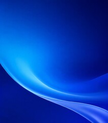 Poster - blue background with curved curve