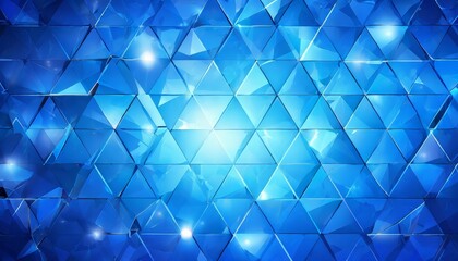 Wall Mural - blue abstract background with triangles