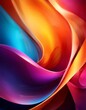 © Nipon - abstract background with colorful shapes